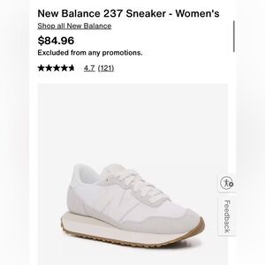 New Balance White Sneakers